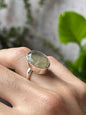 Anillo ajustable de Cuarzo Rutilado facetado