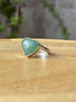 Anillo ajustable de Aventurina Verde corazón