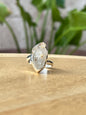 Anillo ajustable de Cuarzo Herkimer grande