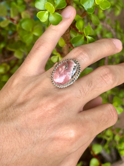 Anillo ajustable de Rodonita