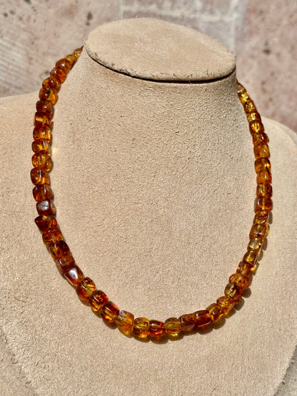 Collar Ajustable de Ámbar Báltico | Piedra de Luz Solar