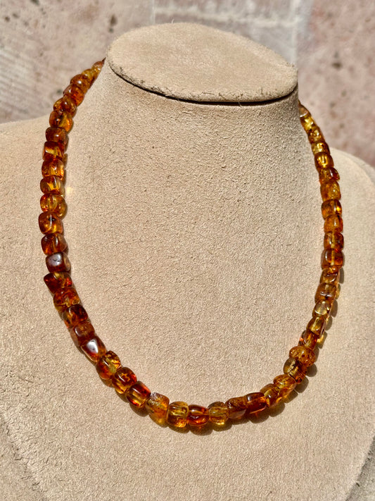 Collar Ajustable de Ámbar Báltico | Piedra de Luz Solar