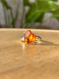 Anillo ajustable de ámbar