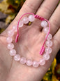 Pulsera ajustable de Cuarzo Rosa