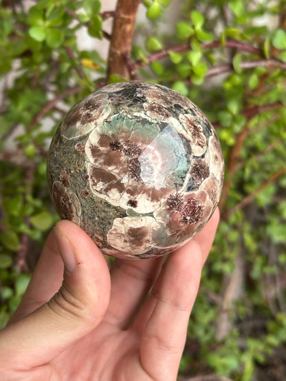 Esfera de Ágata Flor de Cerezo