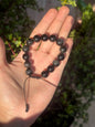 Pulsera Ajustable de Obsidiana Arcoíris 12mm