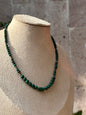 Collar Ajustable de Malaquita y Pirita 6mm