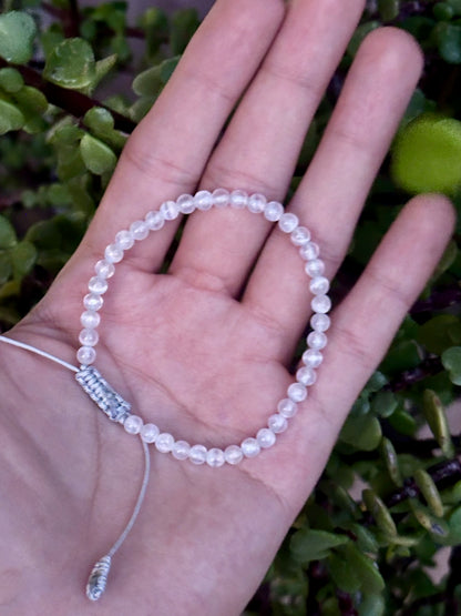Pulsera Ajustable de Selenita 4mm
