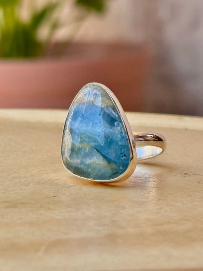 Anillo ajustable de Ónix Cielo