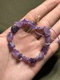 Pulsera ajustable de Amatista en bruto