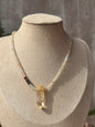 Collar de Citrino, Obsidiana, Jaspe Rojo, Jaspe Mariam y Hematita