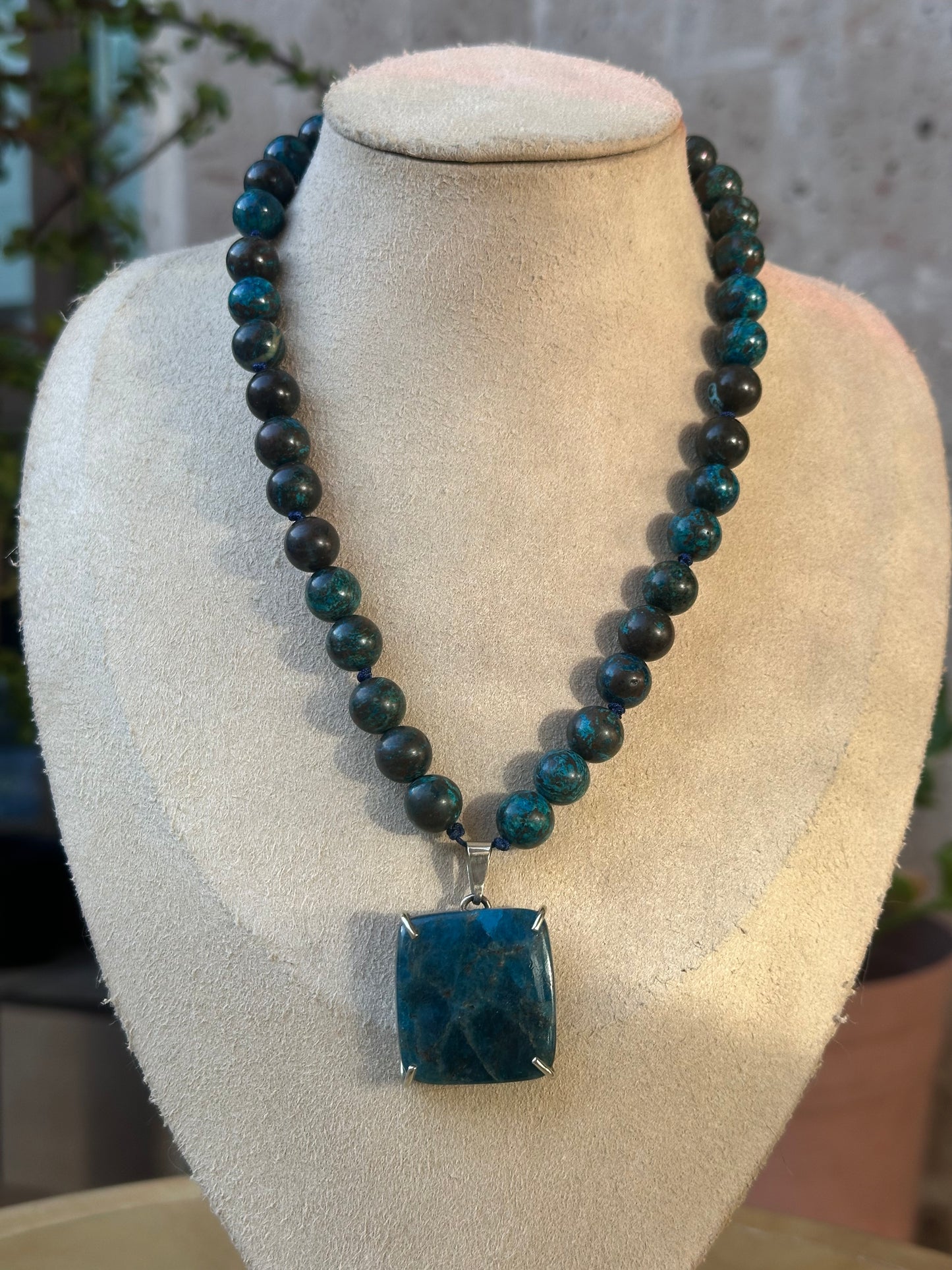 Collar Ajustable de Apatito Azul 8m