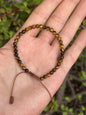 Pulsera Ajustable de Ojo de Tigre 4mm