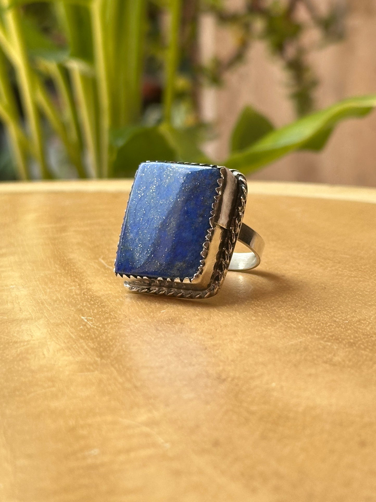 Anillo ajustable de Lapislázuli