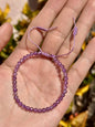 Pulsera ajustable con Amatista mini facetada