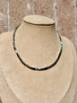 Collar Choker Ajustable de Hematita Plateada | Protección y Enraizamiento