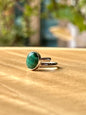Anillo ajustable de Malaquita