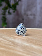 Anillo ajustable de Jaspe dálmata