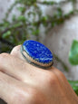 Anillo ajustable de Lapislázuli grande