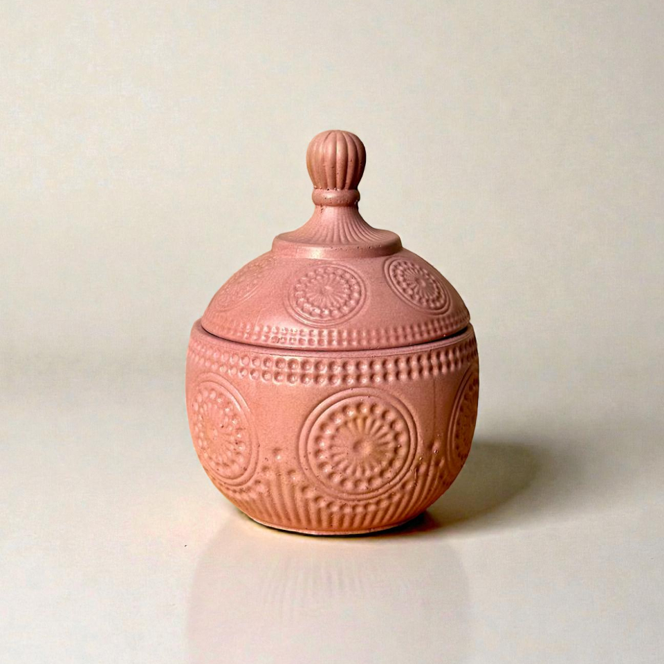 Frascos Esféricos de Concreto Bohemio - Almacenamiento Místico Artesanal