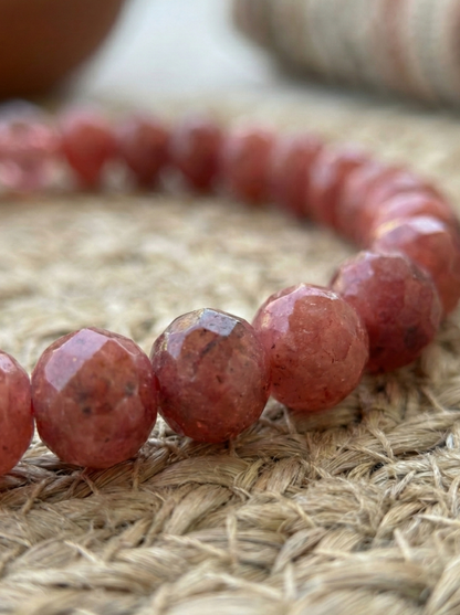 Pulsera ajustable de Cuarzo Cherry