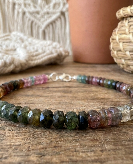 Pulsera de Turmalina Sandía