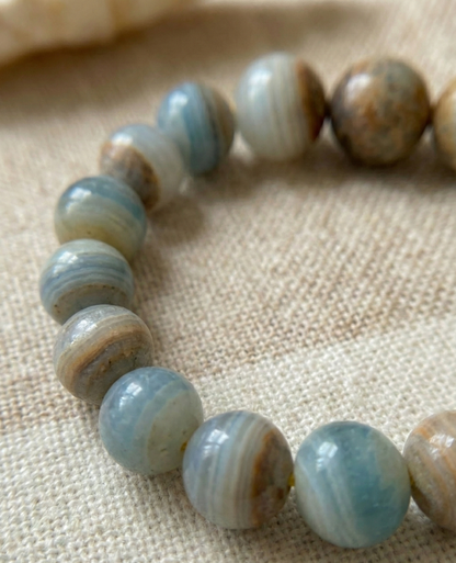 Pulsera ajustable de Ónix Cielo