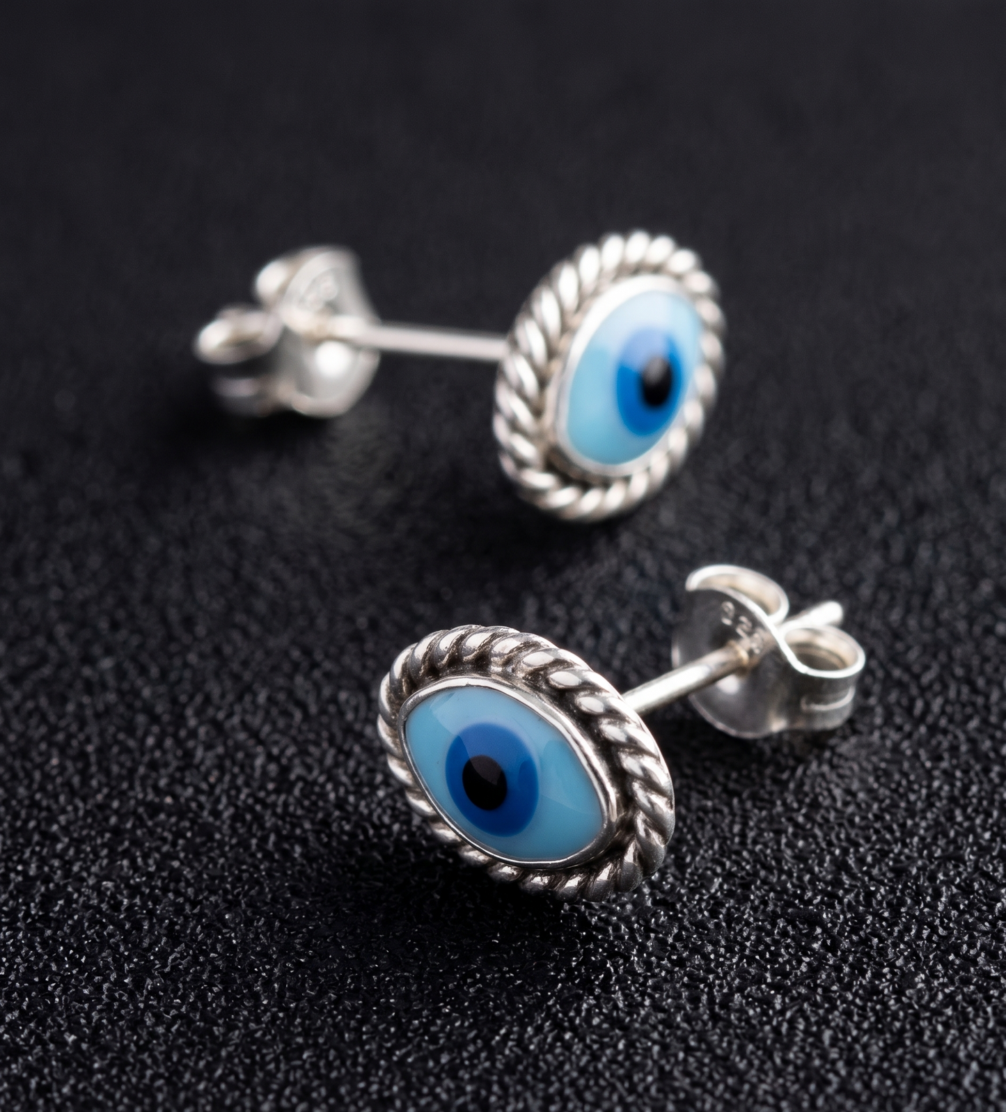 Aretes de ojo turco bordado