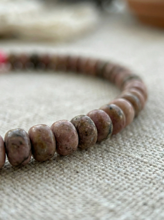 Pulsera ajustable de Rodonita