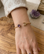 Brazalete de Latón con Amatista | Espiritualidad y Calma