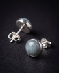 Aretes de aguamarina