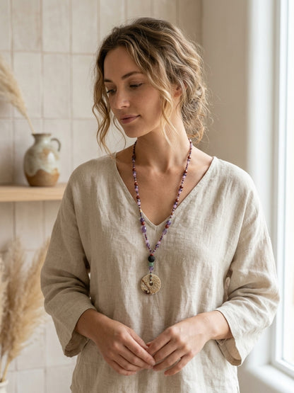 Collar Largo · Corazón de Gaia