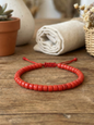 Pulsera de Coral Teñido Rojo