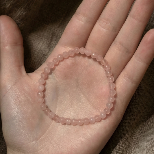 Pulsera ajustable de Cuarzo Rosa