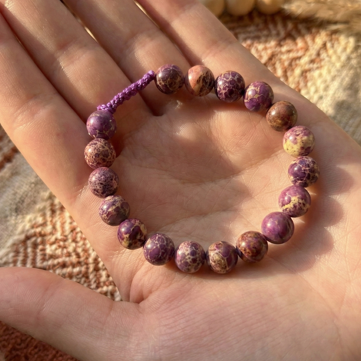 Pulsera ajustable de Jaspe Imperial