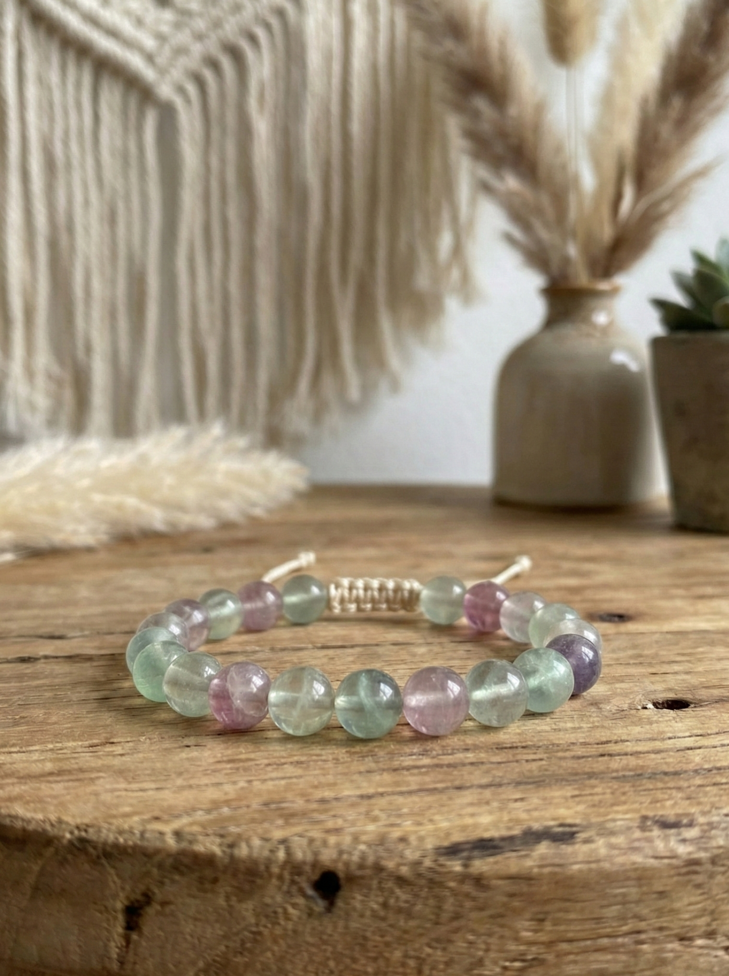 Pulsera ajustable de Fluorita