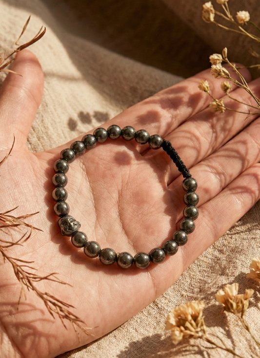Pulsera ajustable de Hematita