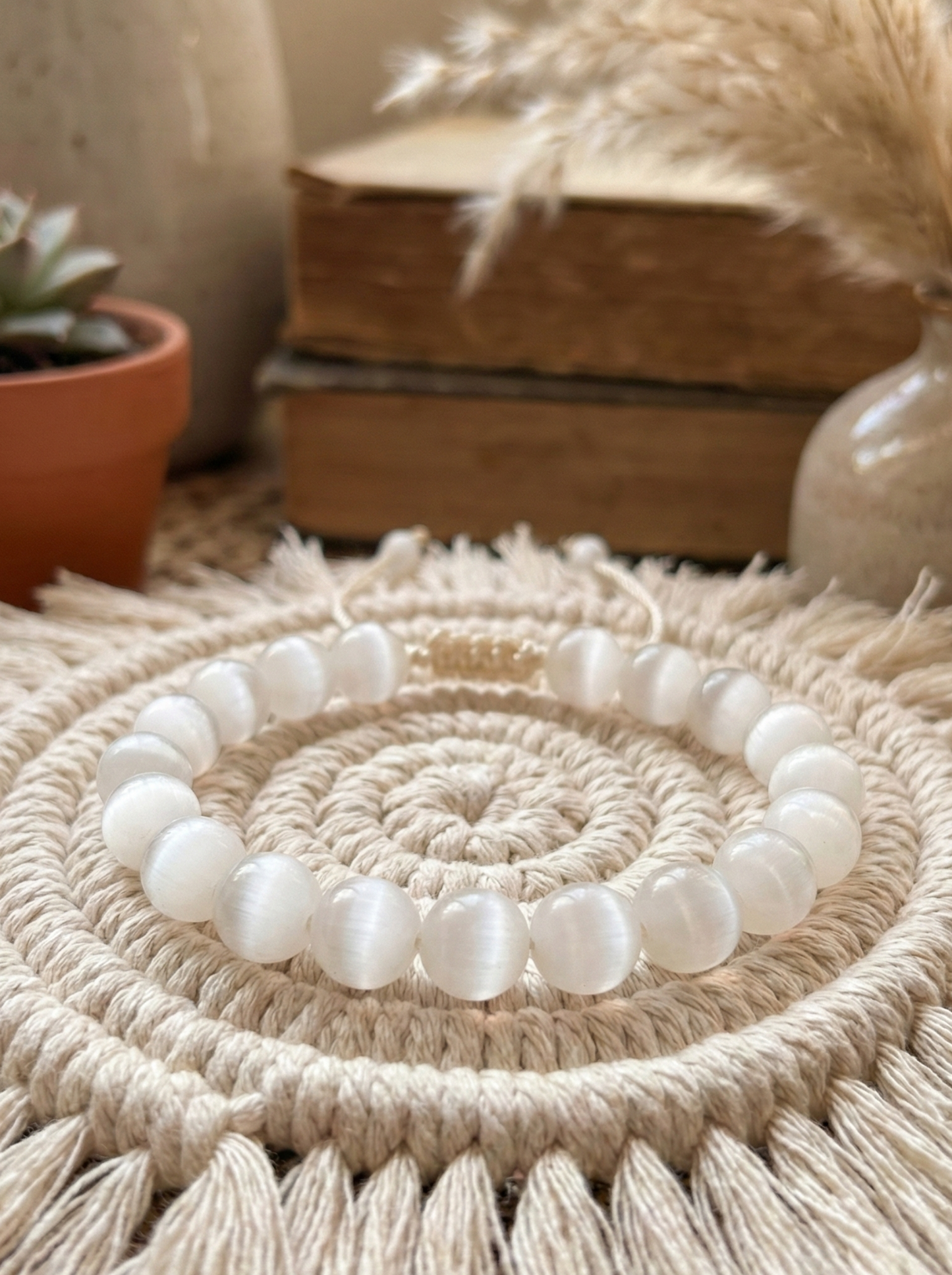 Pulsera ajustable de Selenita