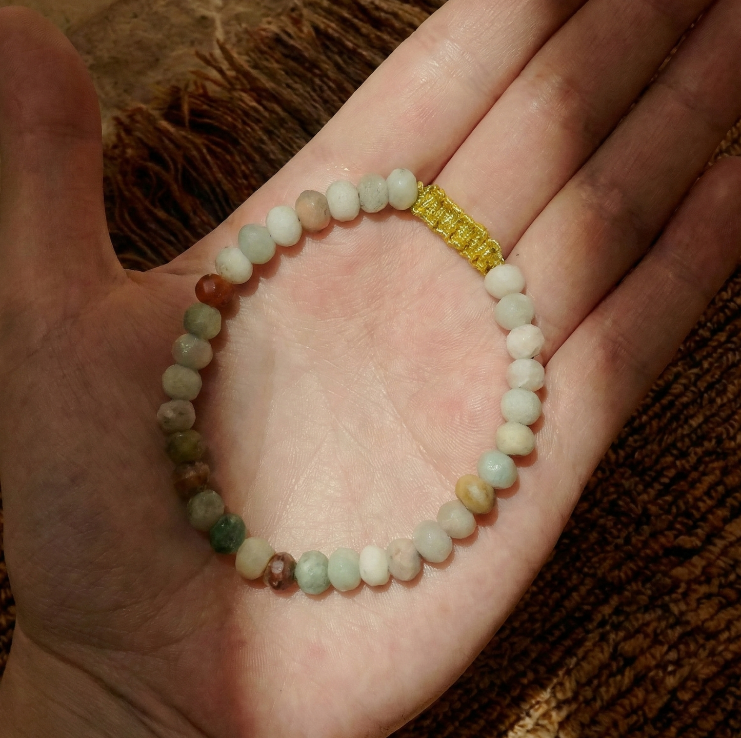 Pulsera ajustable de amazonita