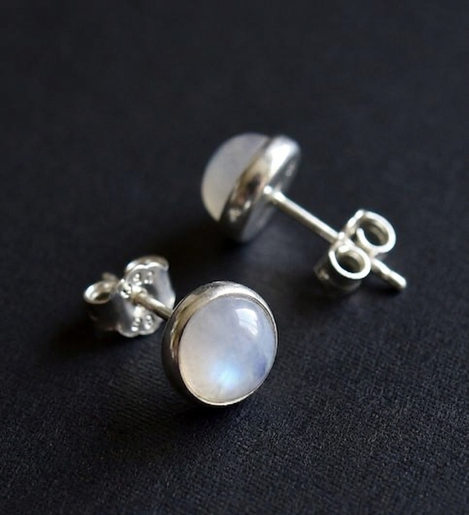 Aretes de piedra luna