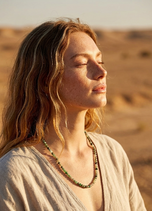 Collar de raíz de Esmeralda- Joyería fina