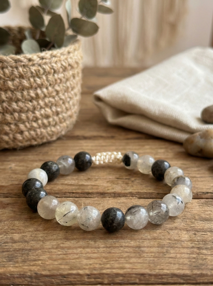 Pulsera ajustable de Cuarzo Rutilado