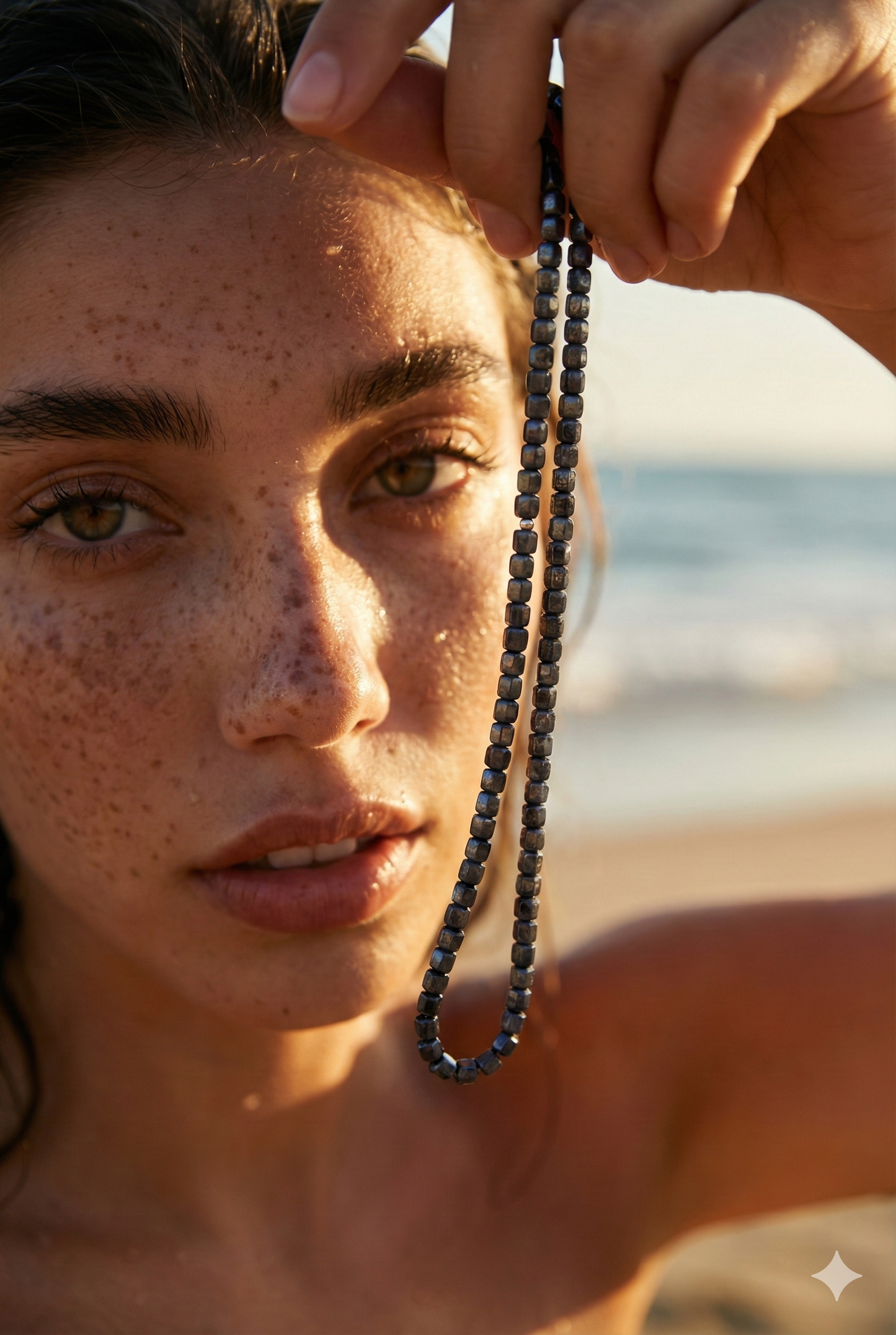 Collar de Zafiro Azul con Broche de Plata .925 - Joyería fina