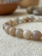 Pulsera ajustable de Adularía Durazno