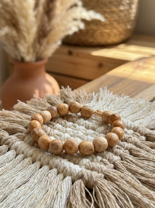 Pulsera ajustable de Palo Santo