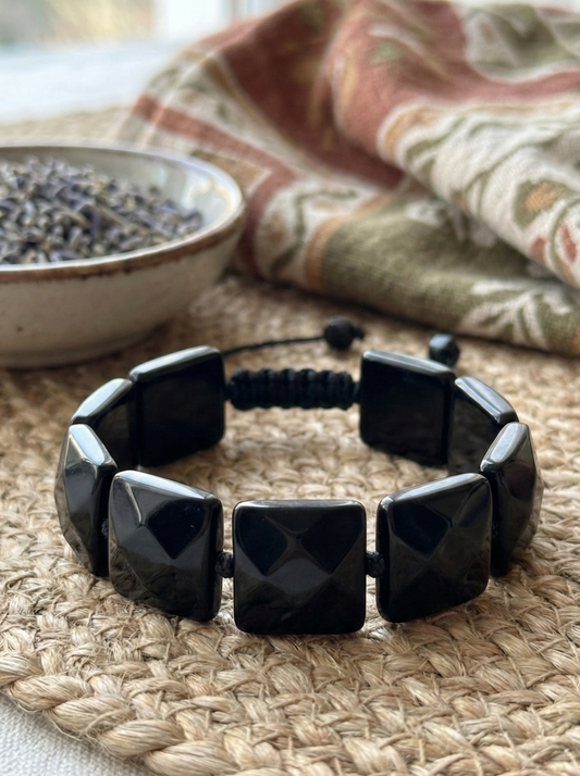 Pulsera de Ónix Facetado