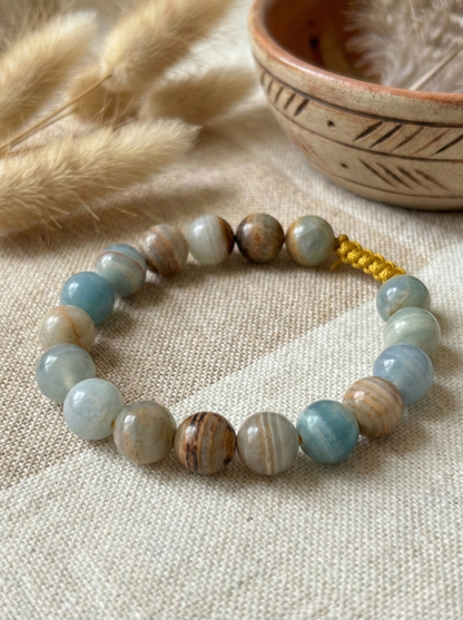 Pulsera ajustable de Ónix Cielo