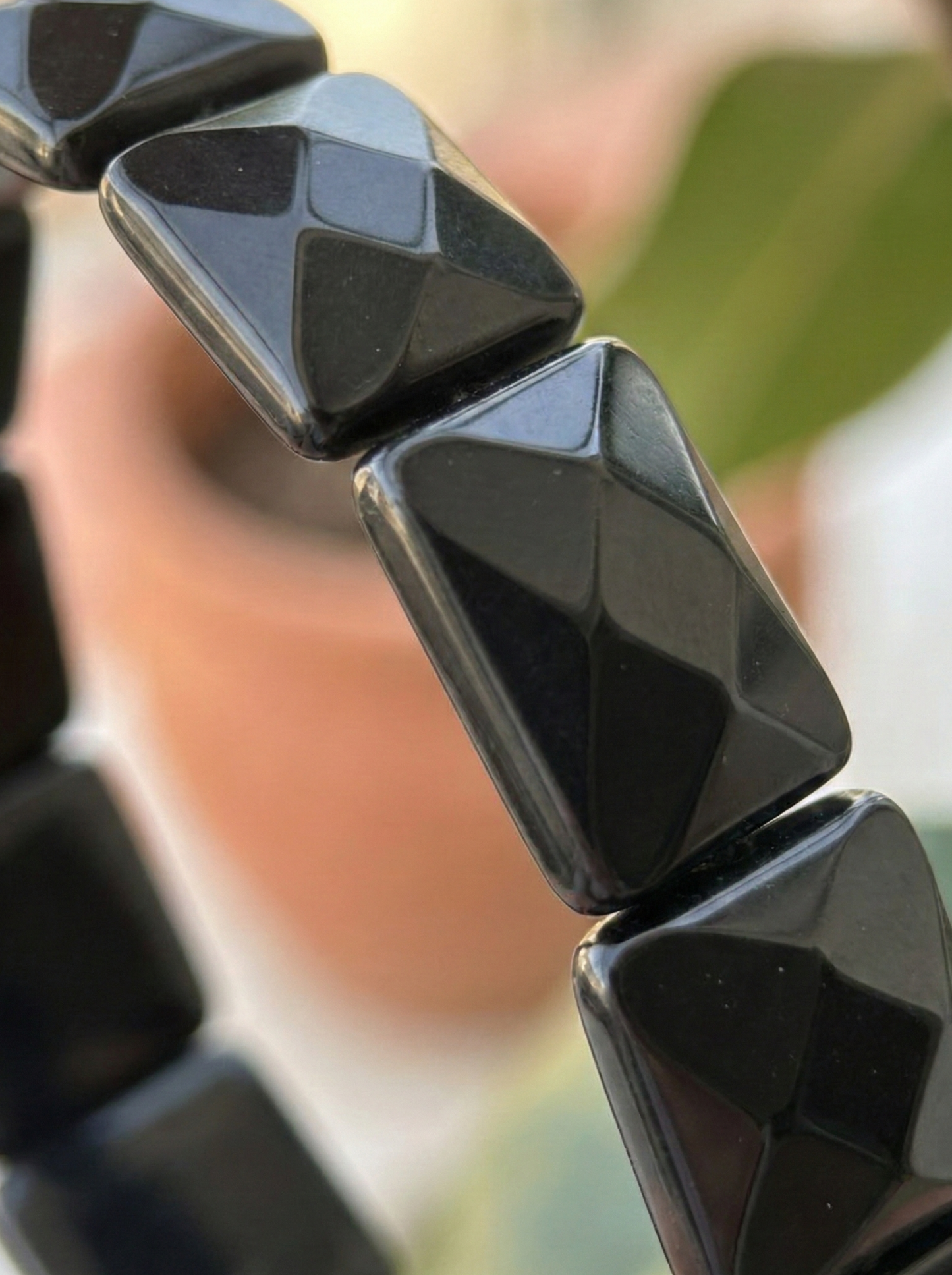 Pulsera de Ónix Facetado