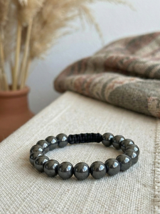 Pulsera ajustable de Hematita