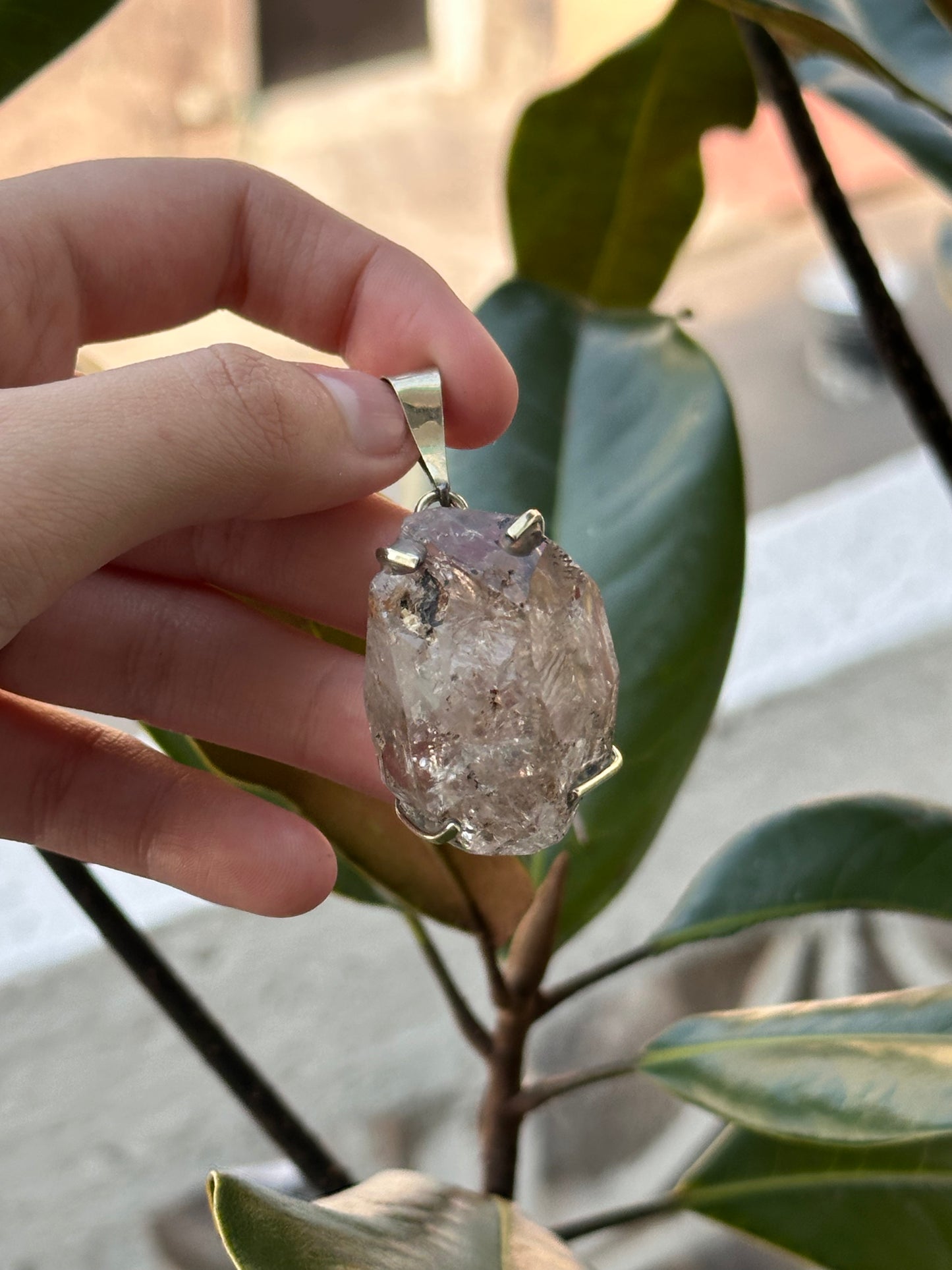 Dije Diamante Herkimer Natural - Claridad y Manifestación